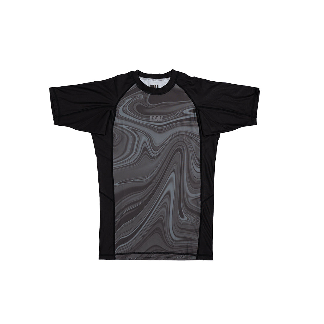 MA1 Liquid Black Short Sleeve Rashguard