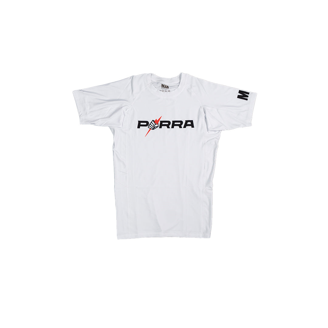 MA1 Porra White Short Sleeve Rashguard