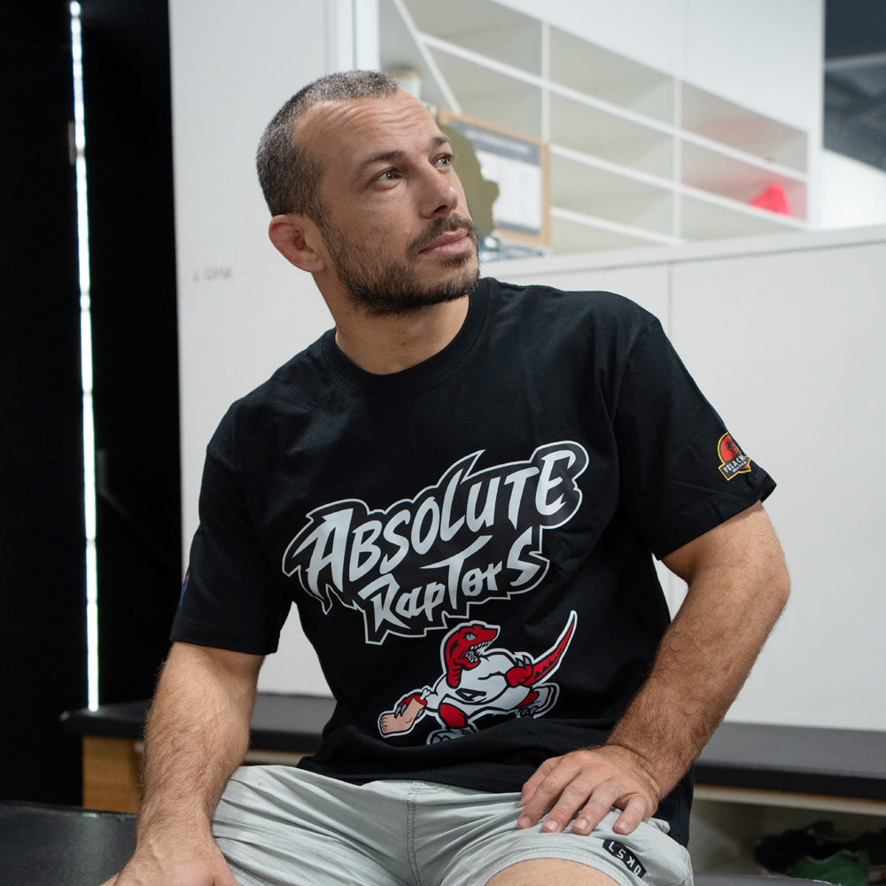 MA1 Absolute MMA Raptors Cotton Oversized Black Tee