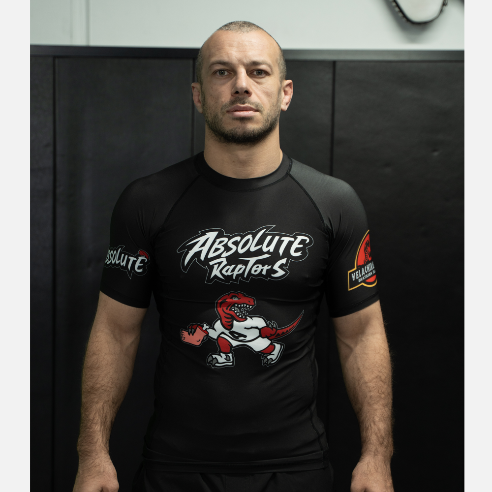 MA1 Absolute Raptors Black Short Sleeve Rashguard