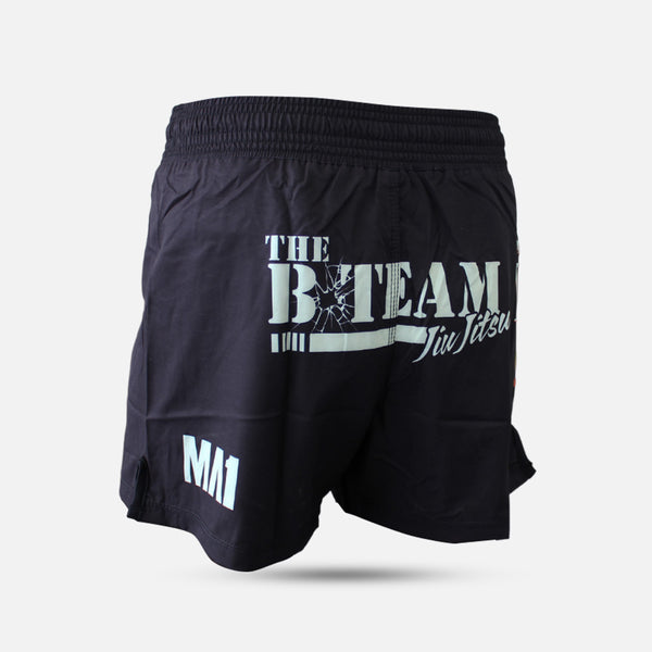 B-Team - Mexican Ground Karate Black High Cut MMA Shorts - product photo 8