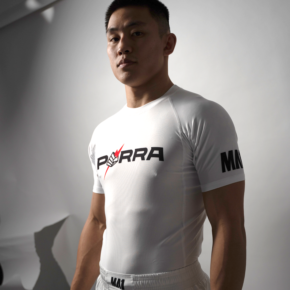 MA1 Porra White Short Sleeve Rashguard