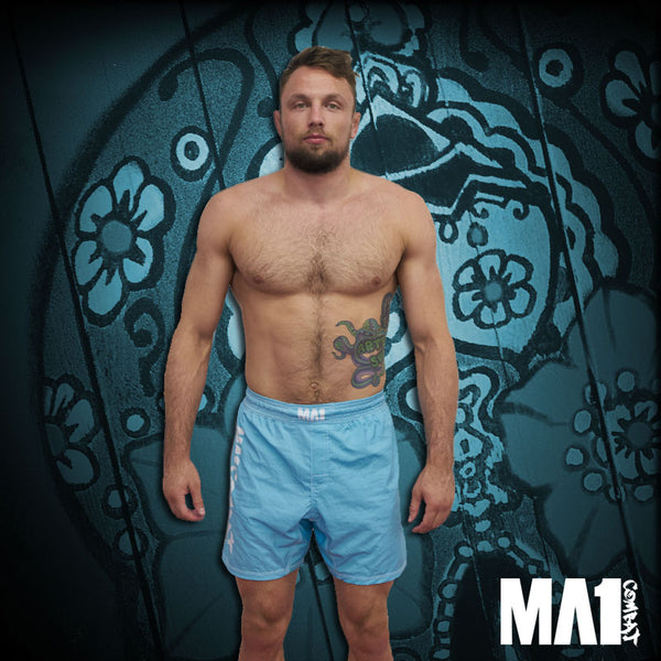 MA1 Combat Basic Aqua MMA Shorts