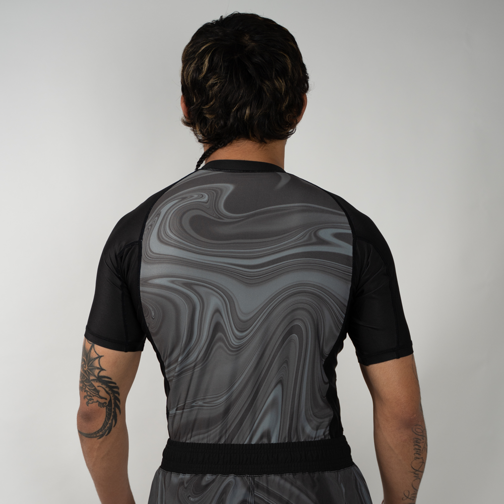 MA1 Liquid Black Short Sleeve Rashguard - product photo 2