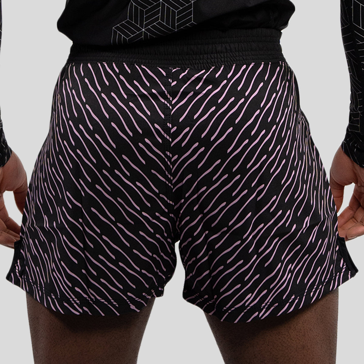 MA1 Pink and Black Patterned MMA Shorts - product photo 4