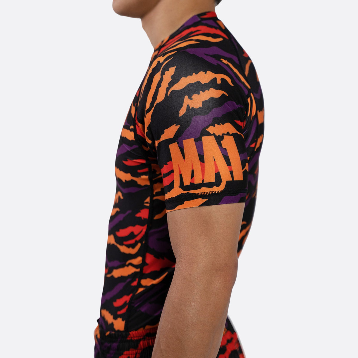 MA1 Tiger Stripe Short Sleeve Rash Guard - product photo 3