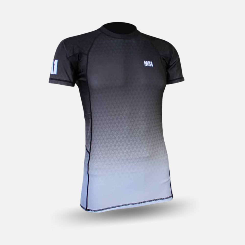 MA1 Short Sleeve Rash Guard - Wagara White