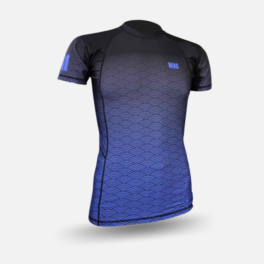 MA1 Short Sleeve Rash Guard - Wagara Blue