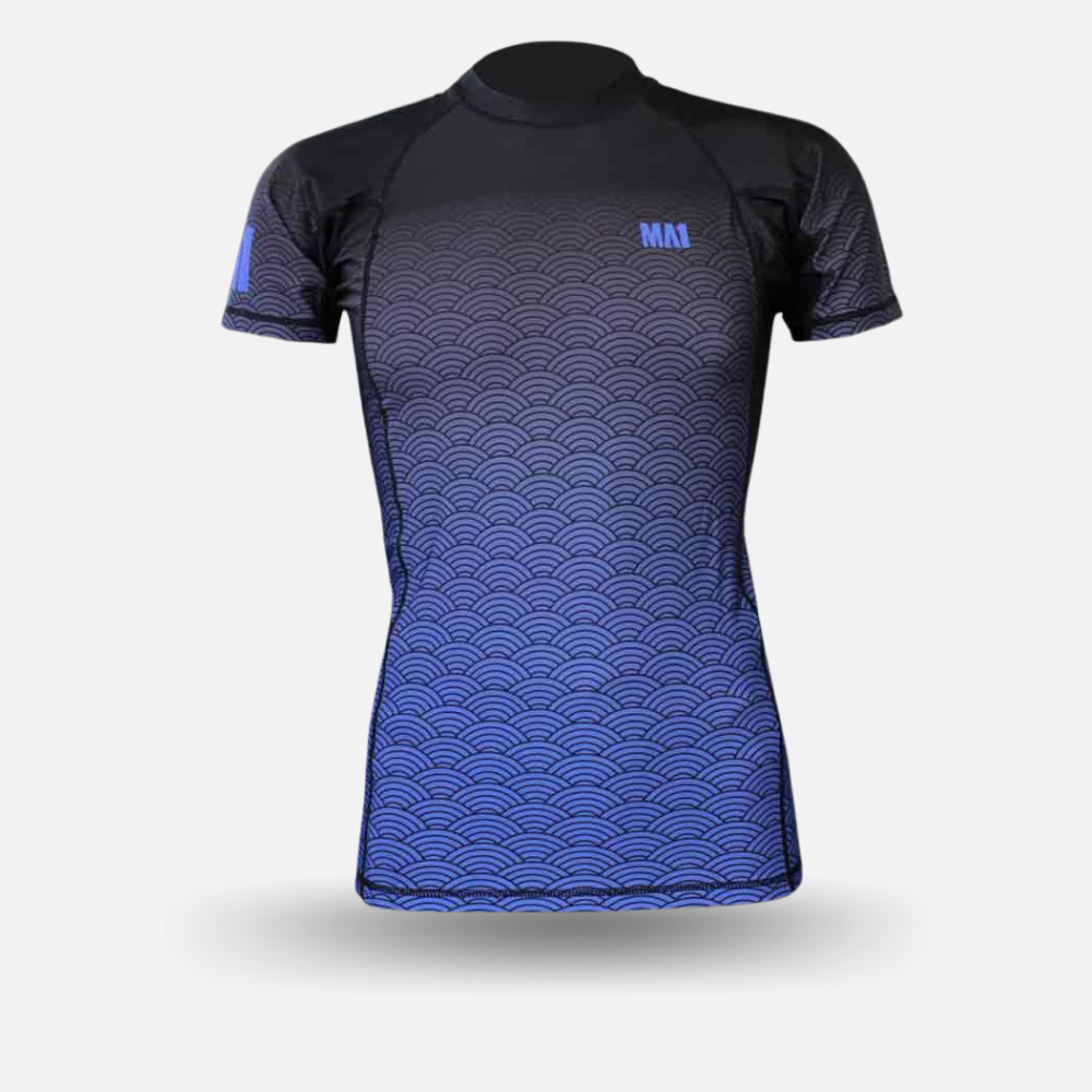 MA1 Short Sleeve Rash Guard - Wagara Blue