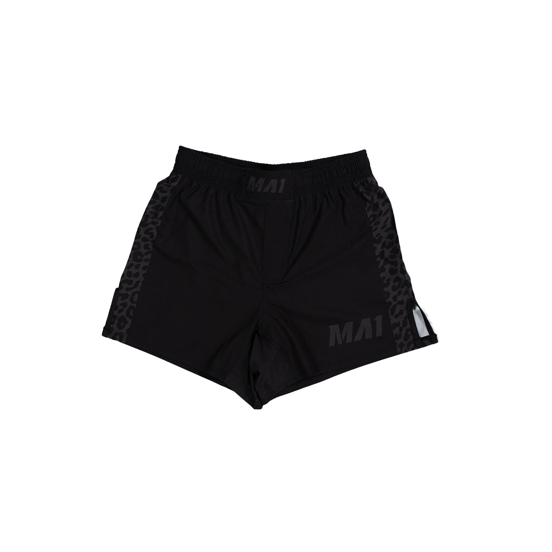 MA1 Black Jag Hybrid Cut MMA Shorts