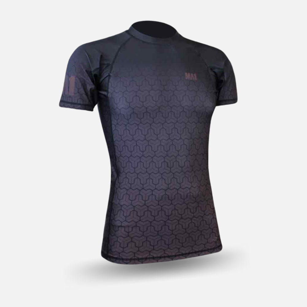 MA1 Short Sleeve Rash Guard - Wagara Brown - product photo 3
