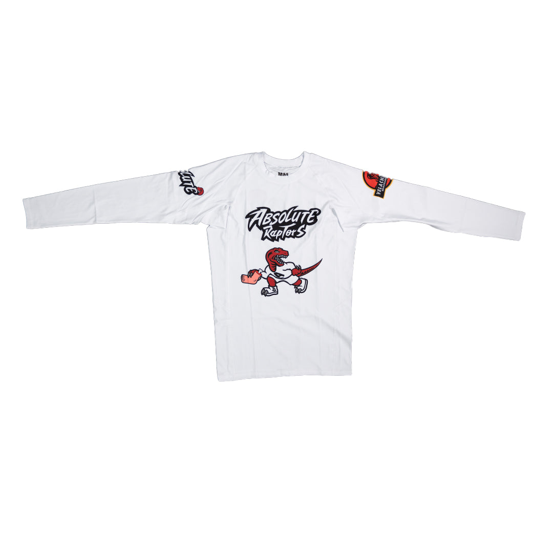 MA1 Absolute Raptors White Long Sleeve Rashguard