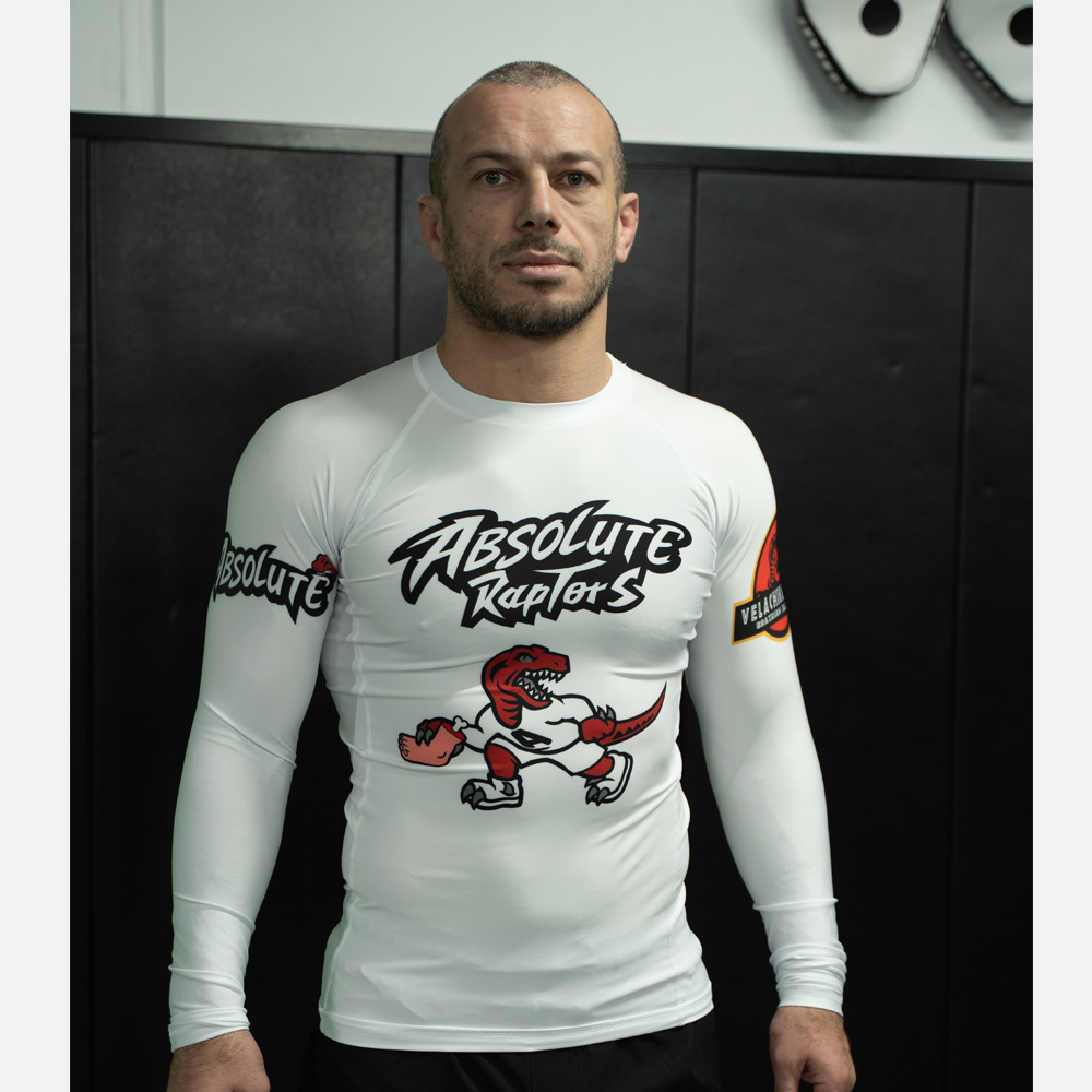 MA1 Absolute Raptors White Long Sleeve Rashguard