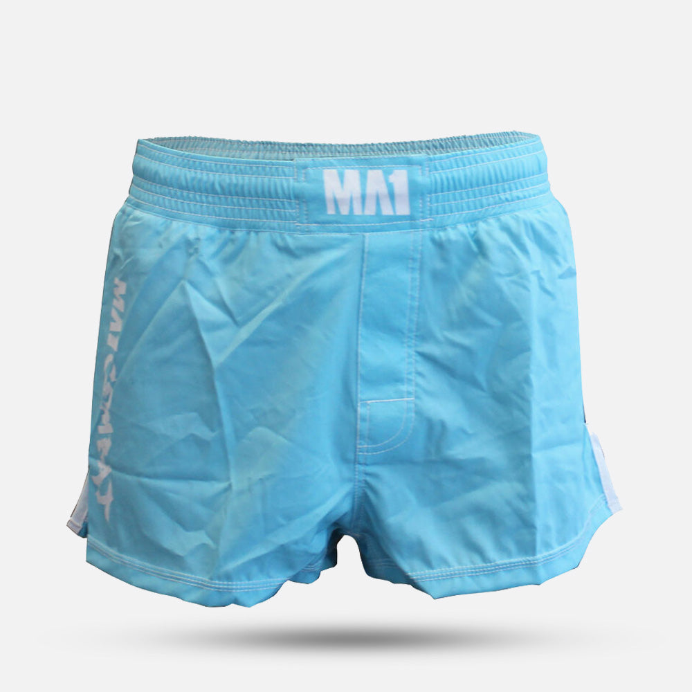 MA1 Combat Basic Aqua High Cut MMA Shorts - product photo 3