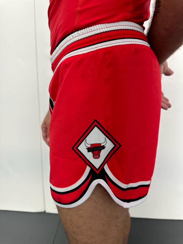 B-Team Bulls High Cut MMA Shorts - product photo 2