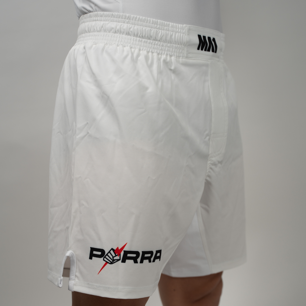 MA1 Porra White Basic Cut MMA Shorts