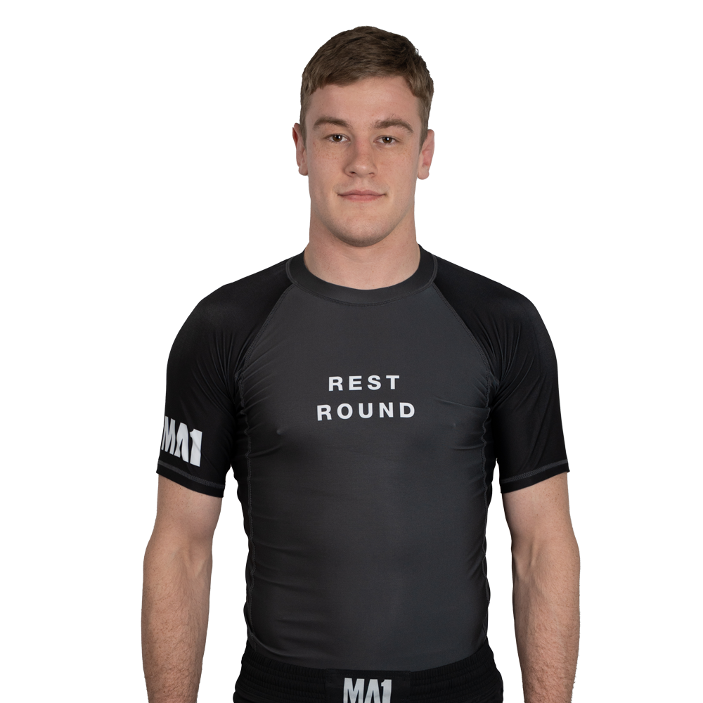 MA1 Rest Round Rash Guard, front
