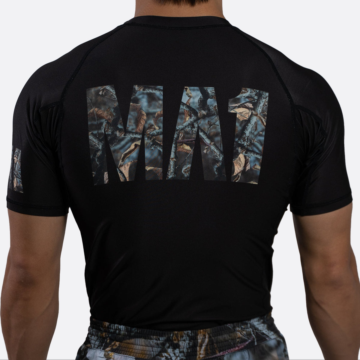 MA1 Hillbilly Camo Logo Short Sleeve Rash Guard - product photo 4