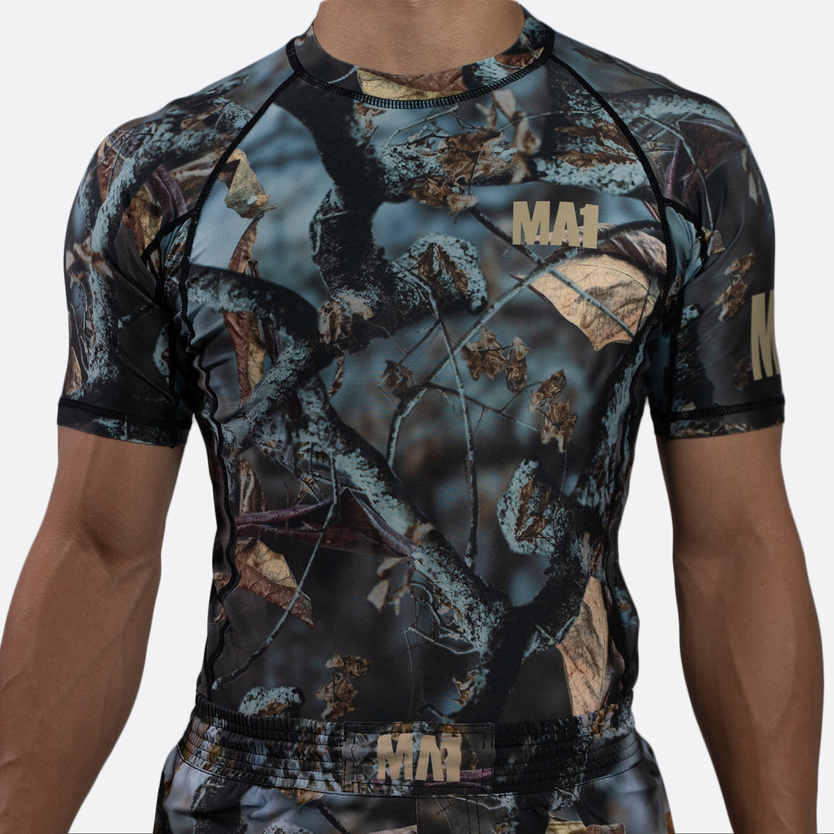MA1 Hillbilly Camo Short Sleeve Rash Guard - product photo 2