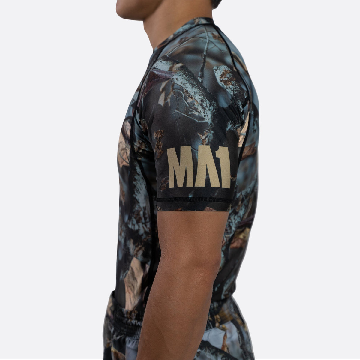 MA1 Hillbilly Camo Short Sleeve Rash Guard - product photo 3