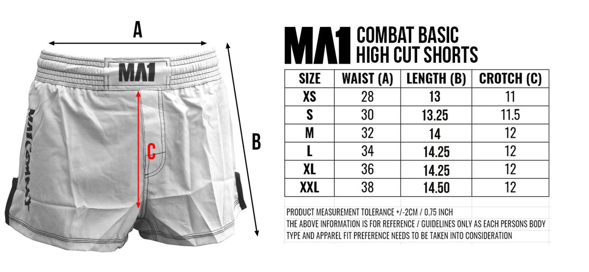 B-Team - Mexican Ground Karate Black High Cut MMA Shorts - product photo 9