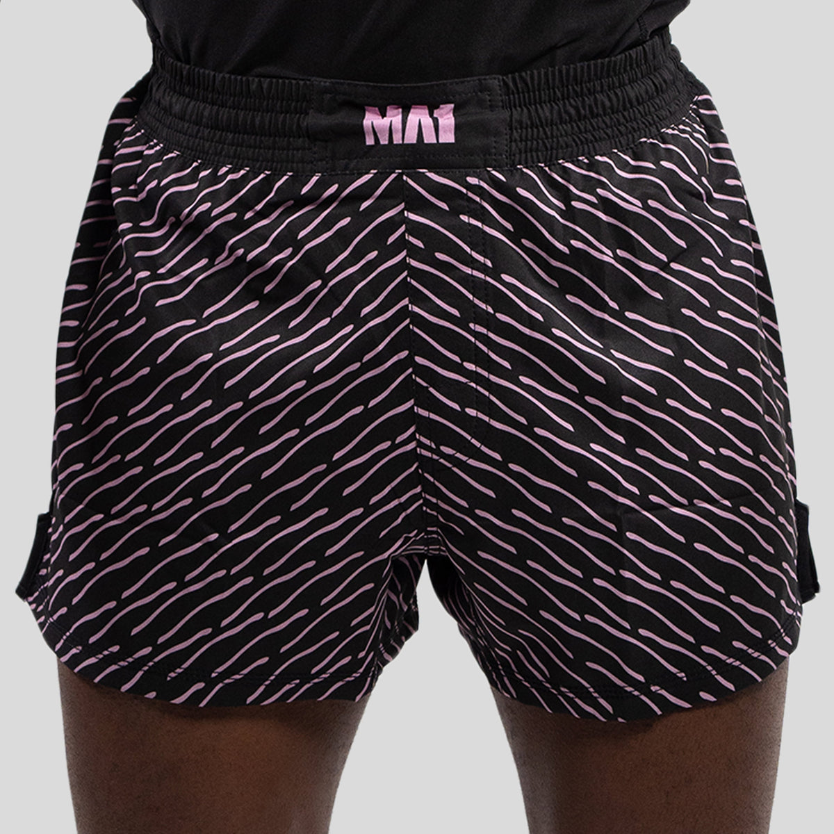 MA1 Pink and Black Patterned MMA Shorts - product photo 2
