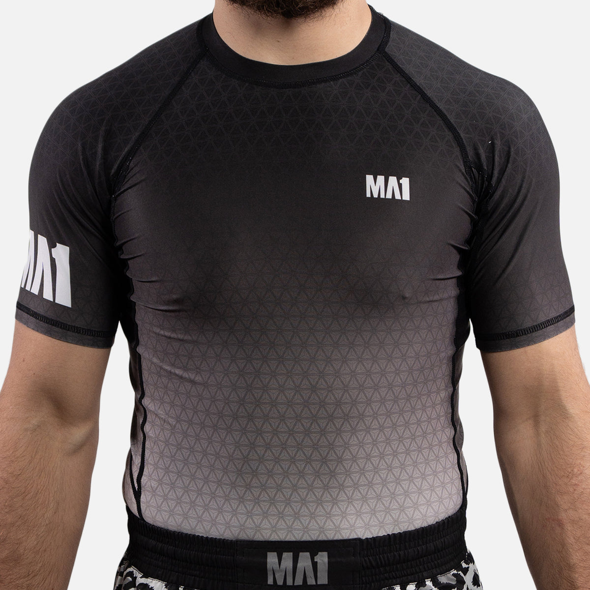 MA1 Short Sleeve Rash Guard - Wagara White - product photo 2